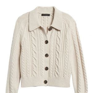 Banana republic heritage cable knit sweater cardigan